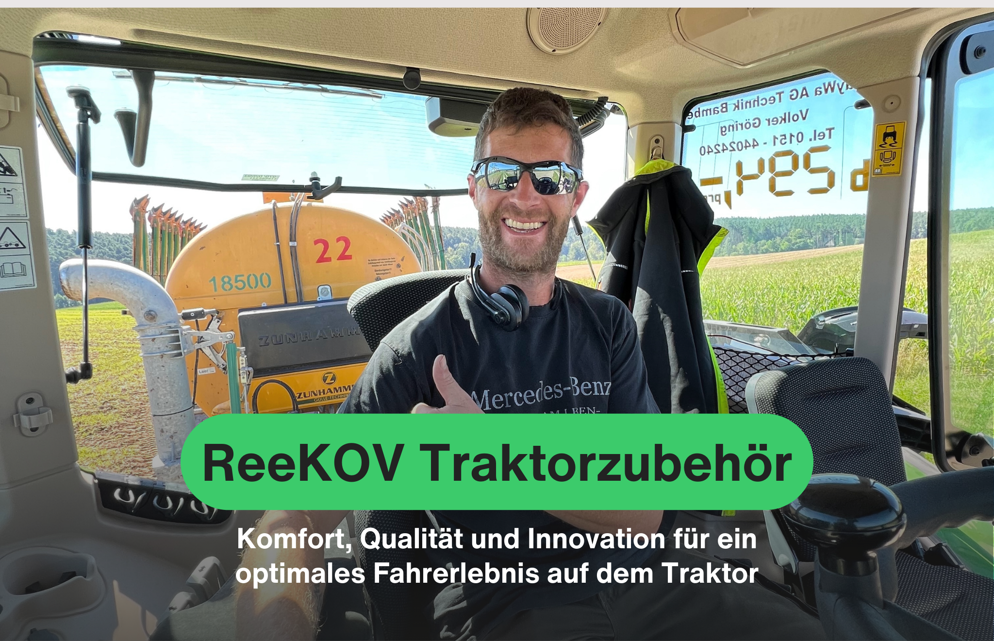 ReeKOV Traktorzubehör - Komfort, Qualität und Innovation für ein optimales Fahrerlebnis auf dem Traktor.